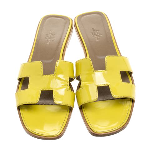 hermes oran yellow|oran shoes hermes.